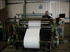 Conversion into rolls and sheets